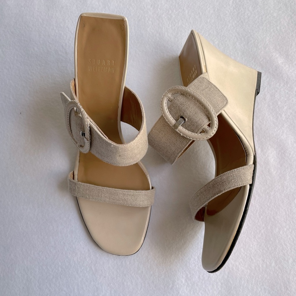 stuart Weitzman wedge sandals